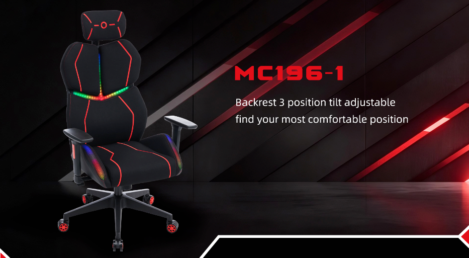 Level Up Your Gaming Setup with MC196-1 RGB Gaming Chair – Ergonomic Comfort for Gaming & Work