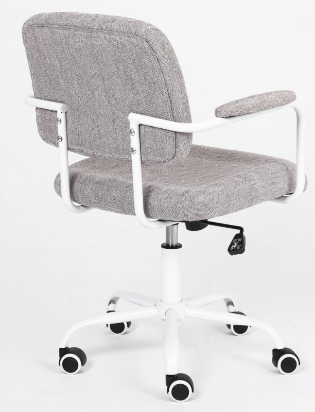 staff chair with white metal frame